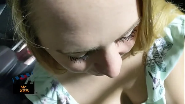 Canadian Blonde Gives a Risky Blowjob in a Public Store porn video frame